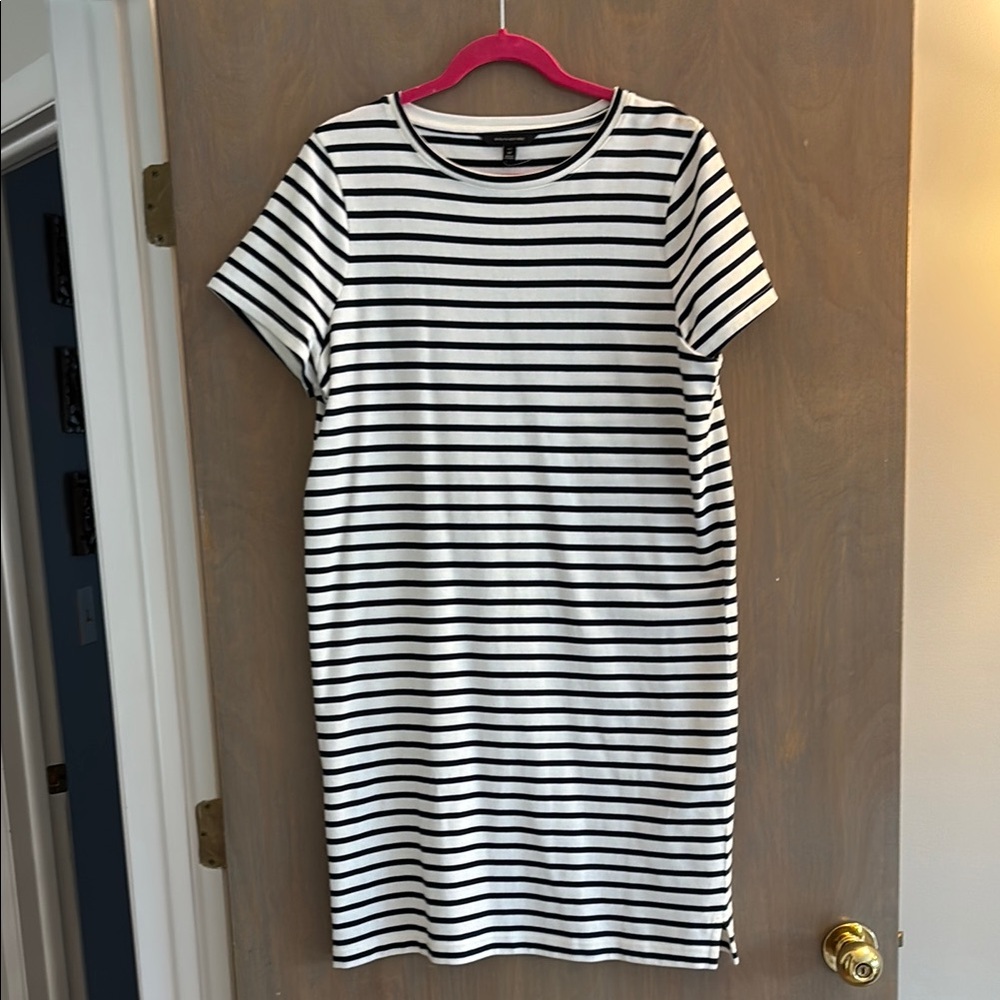 Banana Republic Navy and White Striped dress